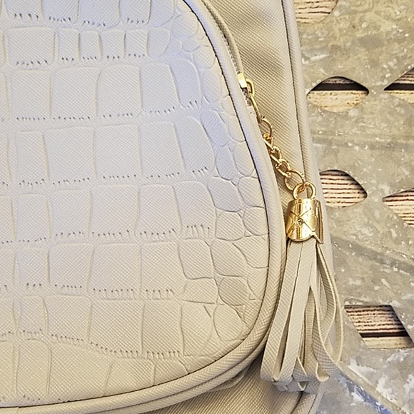 Brand New Light Grey Mini Backpack Purse - Picture 4 of 7